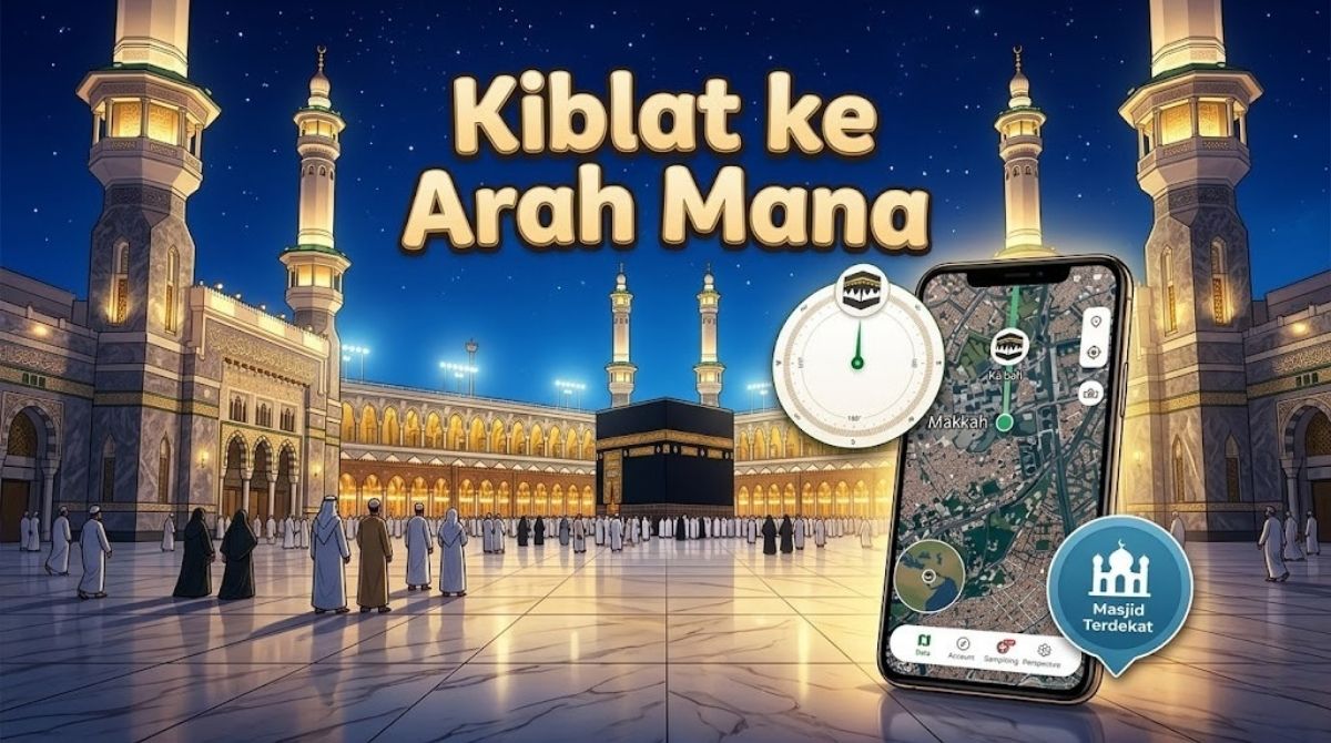 Kiblat ke Arah Mana Petunjuk Arah Ka’bah dengan Smartphone